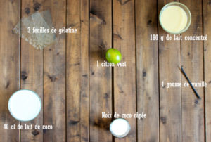 Blanc-manger coco citron vert