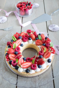 Tarte couronne aux fruits rouges